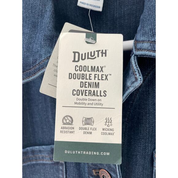 Duluth Trading Women's Double Flex Denim COOLMAX Coveralls Size 6 NWT Overalls - Picture 8 of 13
